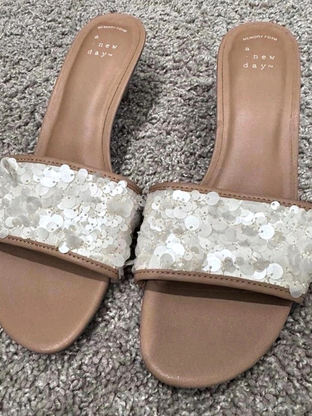 A New Day Sequin Kitten Heels